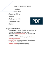 How to format an application letter