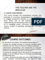 Prof - Ed 5 - The Teacher and The School Curriculum Course