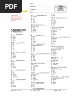 Placement test engleza 