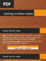 Getting To Know Gases