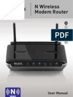 Belkin N Wireless ADSL Router Manual Man