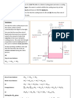 Cooling tower air and water mass flow rates