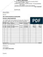 ELECTROFAB INNOVATION - DUE PAYMENT LIST