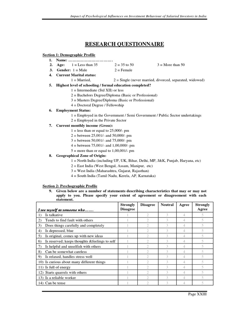 Psychological Factors in Indian Investor Behavior | PDF | Securities ...