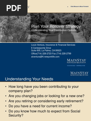 Ira Rollover Presentation1 Pdf Individual Retirement Account Retirement