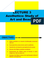 Lecture 3 Aesthetics - Stud. of Arts and Beauty