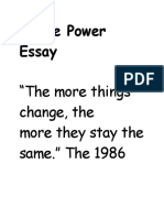 People Power Essay