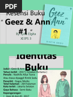 Resensi Buku Geez Ann