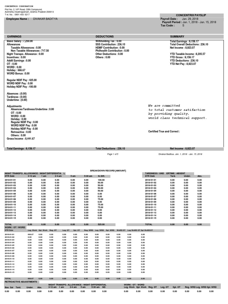 Salary Slip Pdf Payroll Tax Government Finances