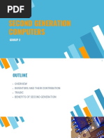 Second Generation Computers: Group 2 | PDF | Transistor | Electronics