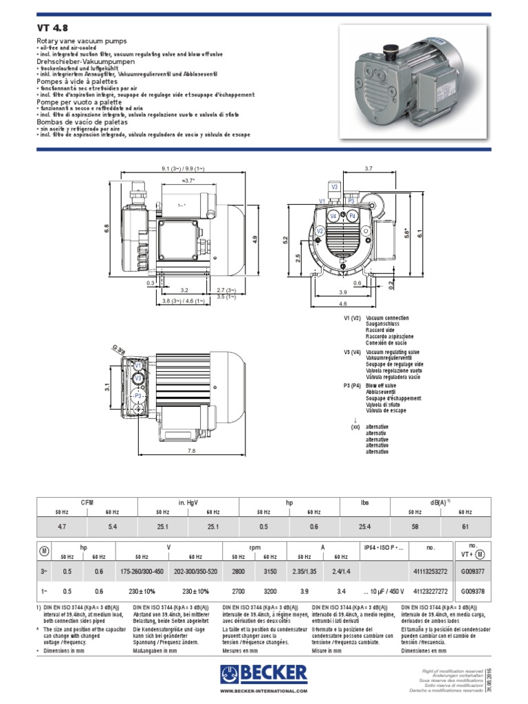 VT 4.8 Data Sheet PDF | PDF | Grandeur physique | Quantité
