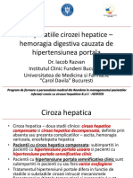 2 - Iacob R - Complicatiile Cirozei Hepatice - HTP, Hemoragia Digestiva Superioara