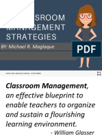 CLASSROOM MANAGEMENT 8 STRATEGIES BY MR. MICHAEL R. MAGLAQUE.pptx