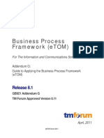 (PD) Documentos - eTOM - Business Process Framework Guide To Applying R8.1 v11 PDF