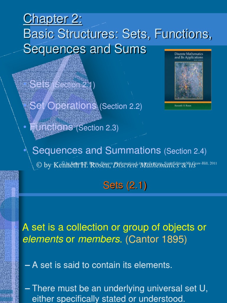 Discrete Mathematics and Its Application - Chapter 2 | PDF | Set ...