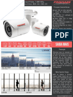 DATASHEET PROI 502 IP Bullet 1.4MP WDR Lente-Fixa DNR BLC