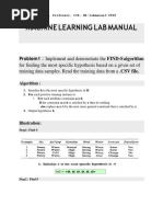 ML Lab Manual-2019