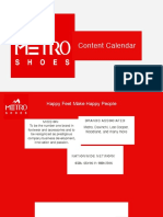 Metro Shoes - Content Calendar