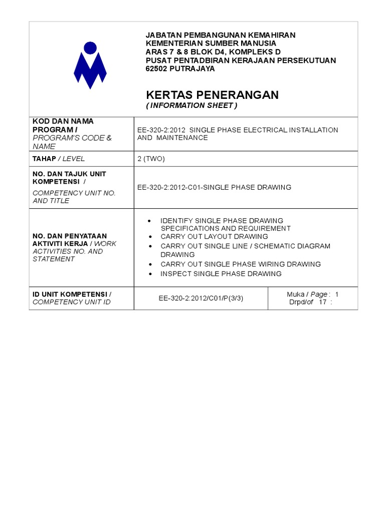 Is 3 Pengiraan Dalam Lukisan Satu Fasa Pdf