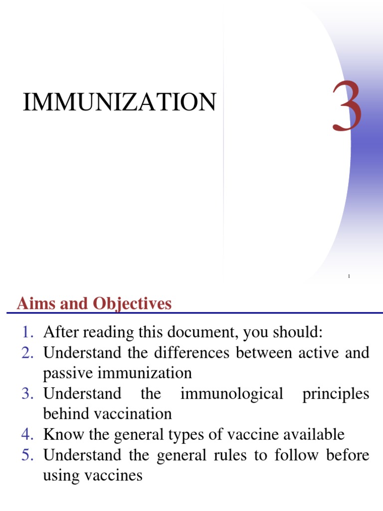 IMMUNIZATION | PDF | Vaccines | Children's Health