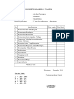 Form Penilaian Kerja Praktek Mahasiswa Teknik Elektro