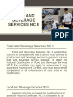 FOOD AND BEVERAGE SERVICES NC II Module 1