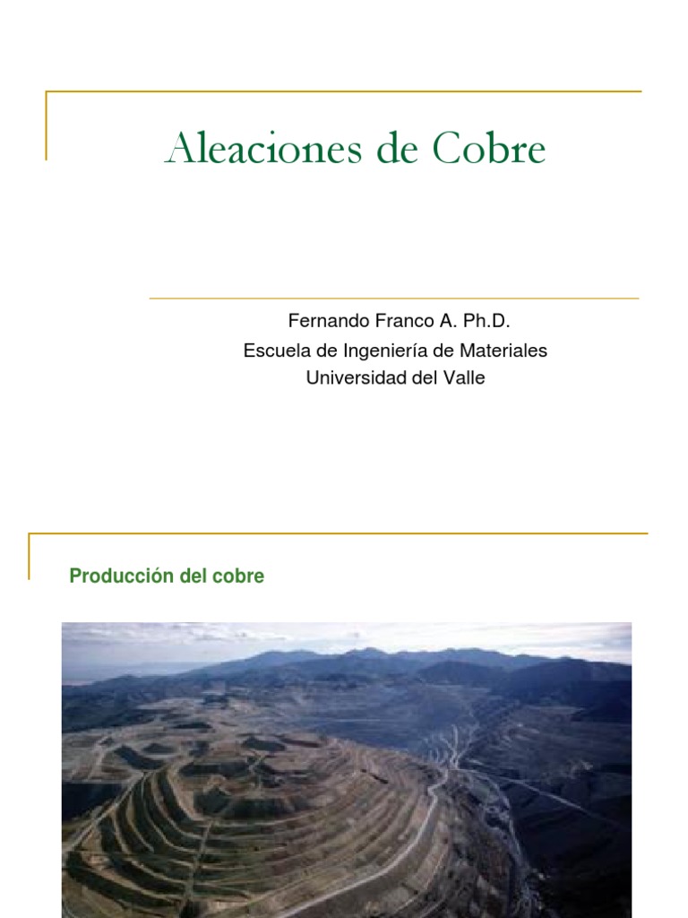 Cobre y Sus Aleaciones-1b | PDF | Latón | Cobre