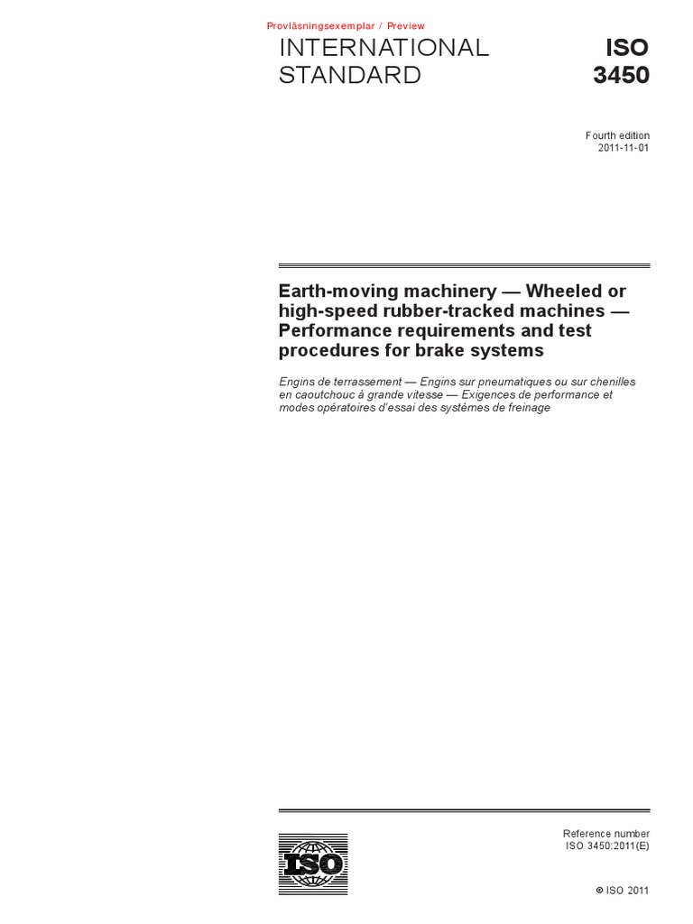 Iso 3450 2011 en PDF | PDF | Brake | International Organization For ...