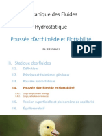 01.4 Hydrostatique - Statique Des Fluides - Poussée D'archimède Et Flottabilité PDF