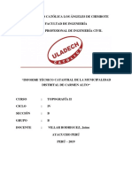 INFORME CATASTRAL DEL DISTRITO CARMEN ALTO. Topo PDF