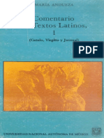 Andueza Maria - Comentario de Textos Latinos 1 (Catulo Virgilio Y Juvenal) PDF