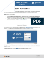 Manual de usuario SIGMA - Autogestión