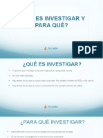 Que Es Investigar y para Que Hacerlo PDF