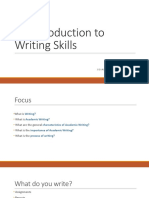 Session 1-An Introduction To Writing Skills (Autosaved)