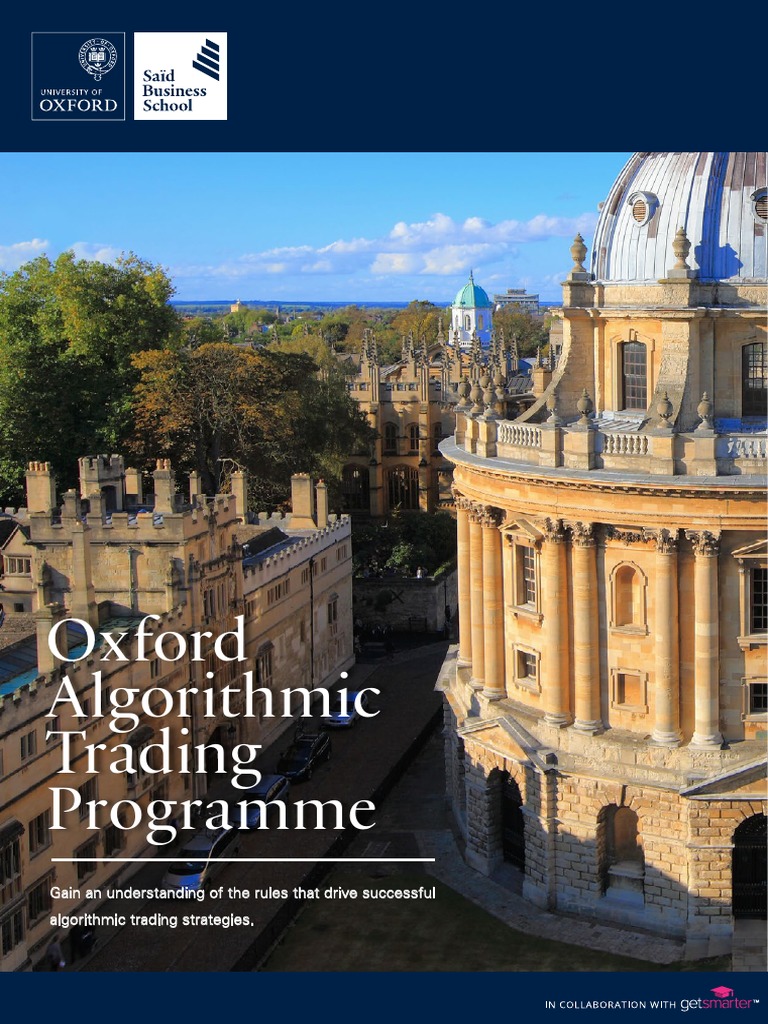 Oxford Algorithmic Trading Programme Overview | PDF | Algorithmic ...