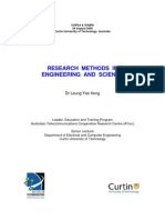 Research Methods in Engineering and Science: DR Leung Yee Hong