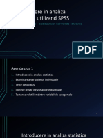 Introducere in Analiza Statistica Utilizand SPSS