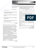 B2 UNIT 4 Test Standard