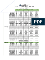 Time Table Sem - II & IV From 10.02.2020 To 15.02.2020