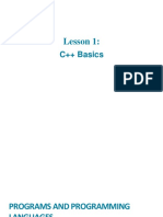 Lesson 1 CPP Basics