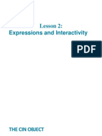 Lesson 2 Expressions and Interactivity