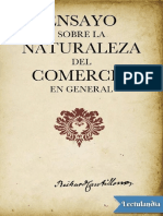 Cantillon Richard Ensayo Sobre La Naturaleza Del Comercio en General PDF