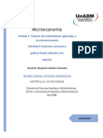 Ecuaciones y funciones aplicadas a la microeconomía