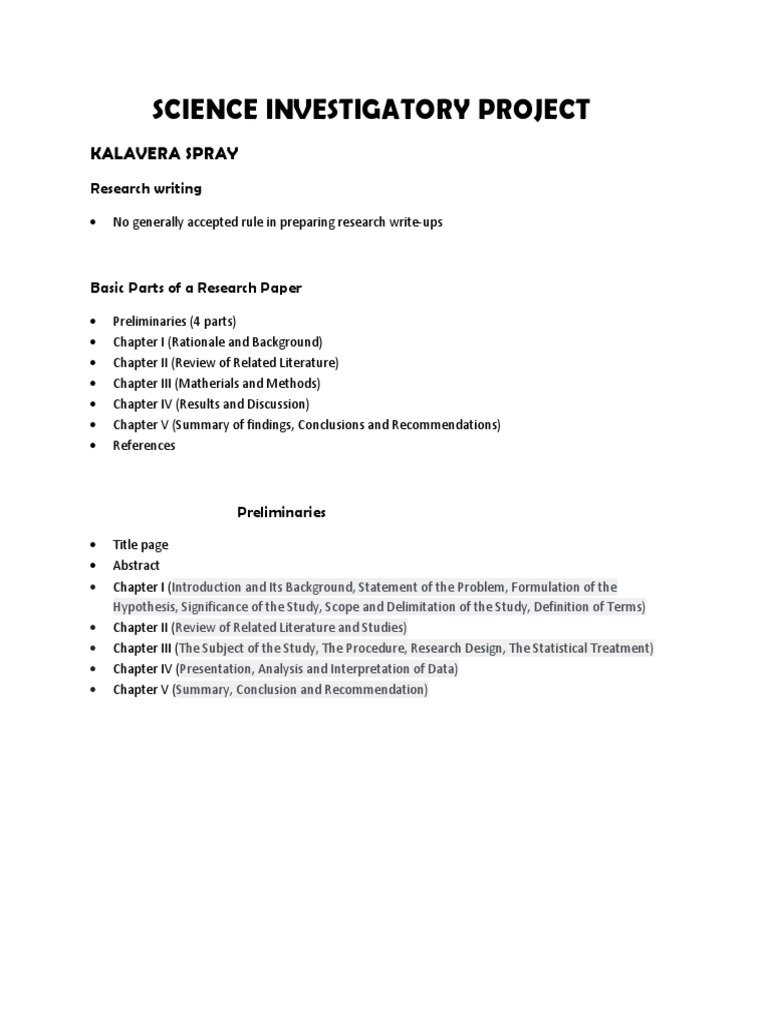 Investigatory Projects on Natural Products | PDF | Perfume | Wellness