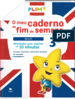 O Meu - Caderno - Fim - Semana - Ingles - 3º Ano Plim