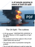 Application of Remote Sensing in The Assesment of Gulf Oil Spill