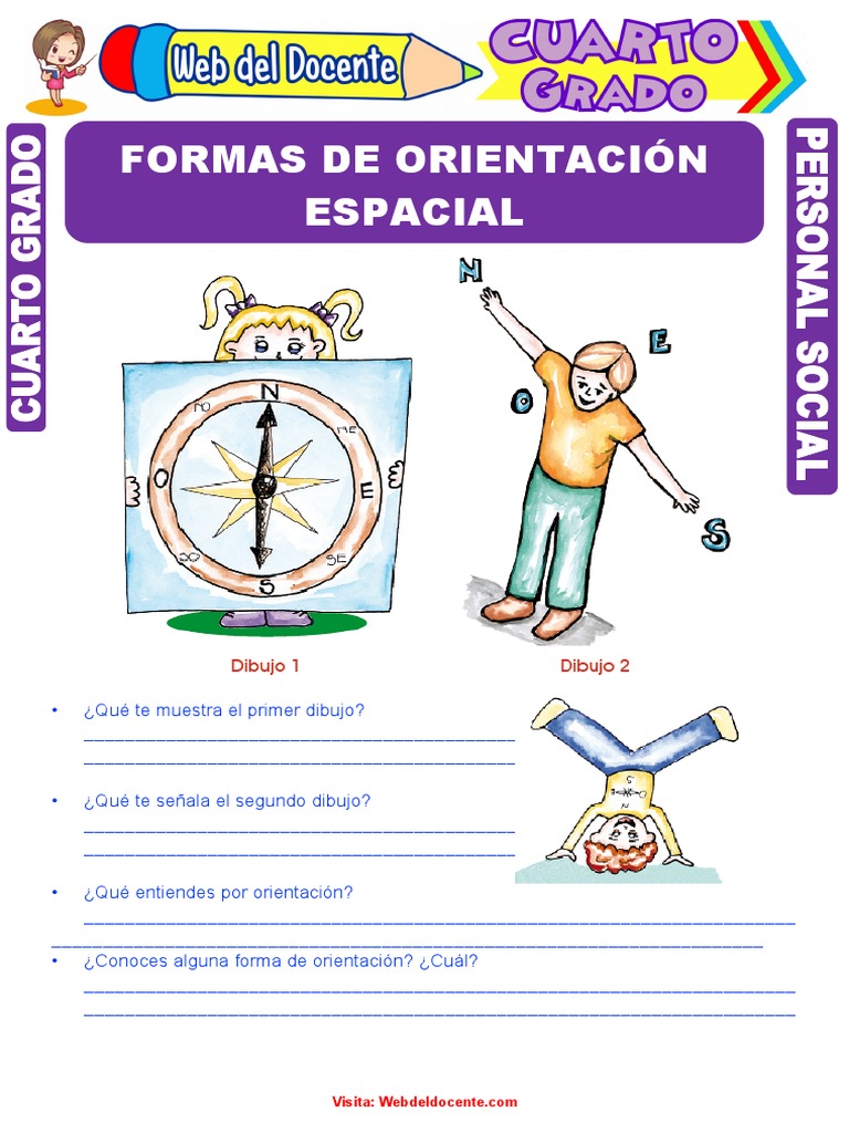 Formas De Orientación Espacial Para Cuarto Grado De Primaria Brújula