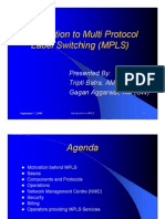 Introduction To Multi Protocol Label Switching (MPLS)