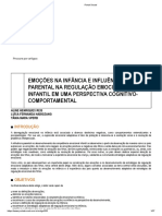 Emoções Na Infância e Influência