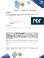 Taller Presaberes